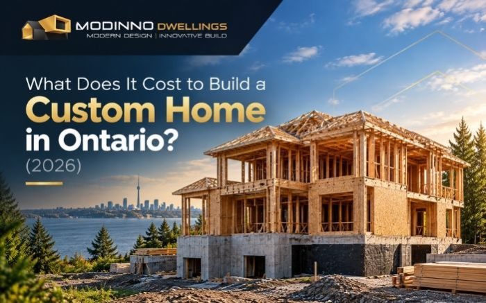 Feature image of this blog "What Does It Cost to Build a Custom Home in Ontario".